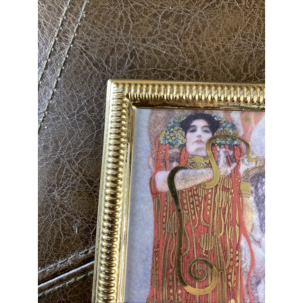 Goebel Artis Orbis Miniature Porcelain Pictures Set of 3 Renoir & Klimt Vintage - Picture 14 of 16